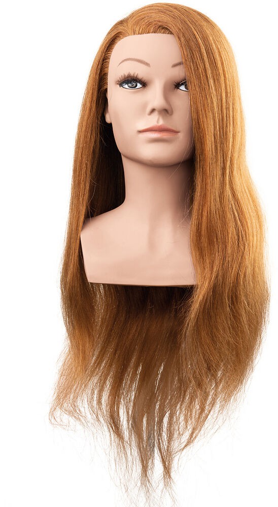 Efa MILA Humanhaar hellbraun 60 cm (Frisierkopf)