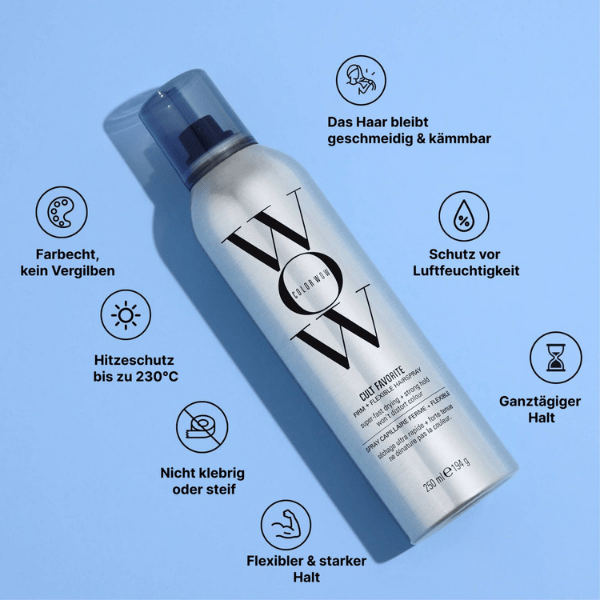 color-wow-cult-favorite-firm-flexible-haarspray-250-milliliter-auf-silbernem-hintergrund