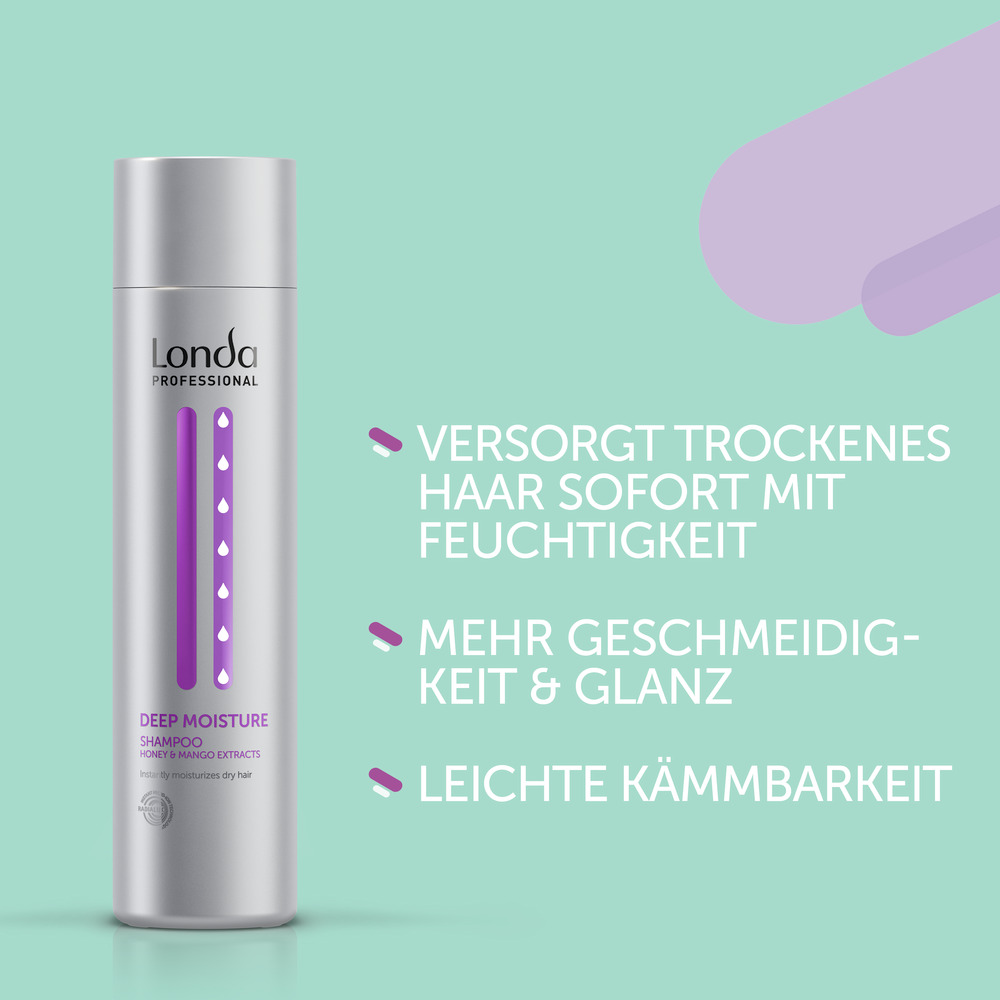londa-vorteile-deep-moisture-shampoo-fuer-sproedes-haar-graue-flasche-mit-lilanen-akzenten-logo-text-250-ml