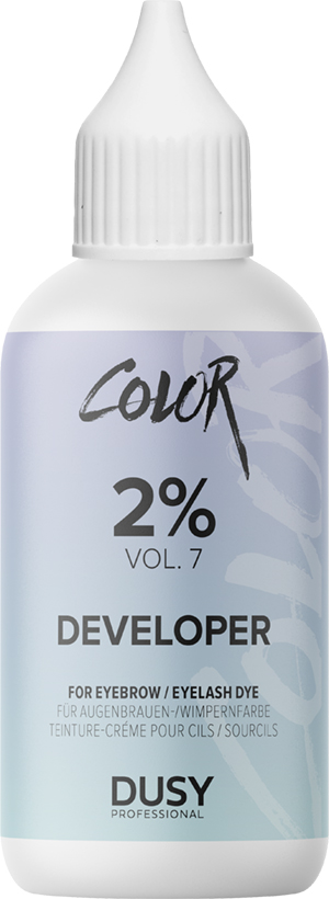 dusy-color-developer-2-prozent-vol-7-fuer-augenbrauen-und-wimpernfarbe-in-weisser-flasche-mit-applikatorspitze