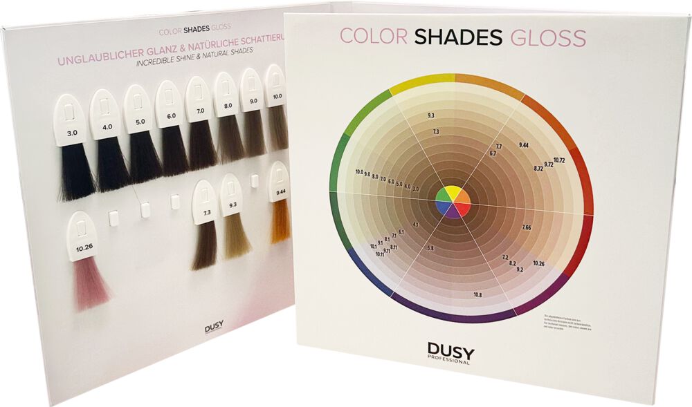 Dusy Color Shades Farbkarte mit Meschen