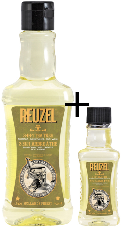 reuzel-3-in-1-tea-tree-shampoo-conditioner-duschgel-350ml-plus-100ml-gratis-produktbild