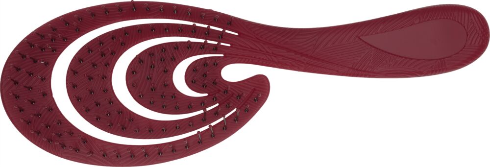 rote-flexible-entwirrbuerste-mit-gebogener-form-und-kunststoffborsten-auf-weissem-hintergrund-flexible-entwirrbuerste-efalock