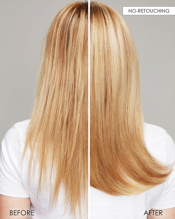 olaplex-vorher-nachher-vergleich-blondes-haar-ohne-retusche-geglaettet-und-gepflegt-mit-4-in-1-moisture-mask