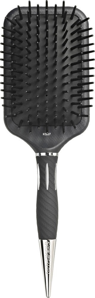 Kent-Salon-KS-07-Paddel-Haarbuerste-schwarz-mit spitzem-Griff