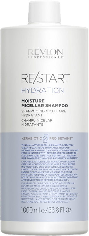 revlon-professional-re-start-hydration-moisture-micellar-shampoo-fuer-trockenes-haar-weiss-blaue-flasche-1000-ml-ohne-pumpe