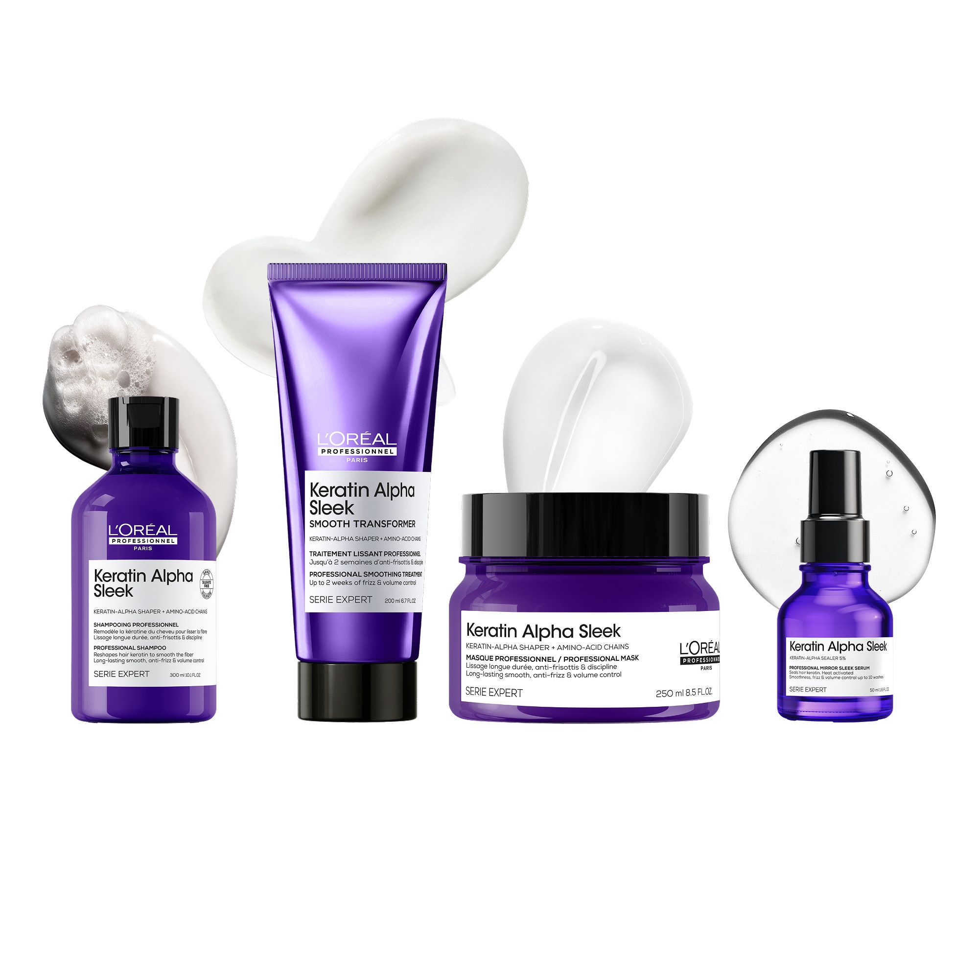 Loreal Serie Expert Keratin Alpha Sleek Shampoo (Haarglättung)
