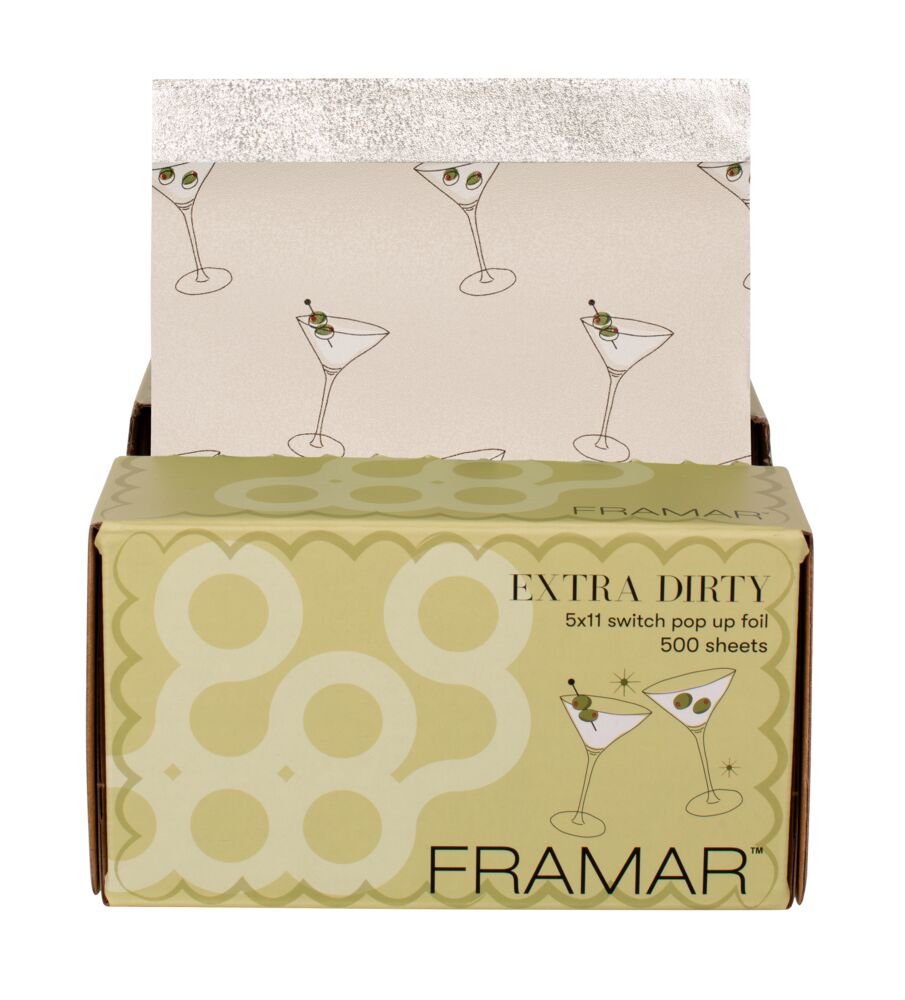 Framar Pop Up Foil Extra Dirty 500 Blatt (13 x 28 cm) Strähnenfolie