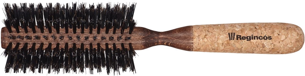 regincos-rundbuerste-b-1626-mit-naturkorkgriff-und-mischborsten-aus-wildschweinhaar-und-nylon-fuer-foehnen-glaettung-und-glanzregincos-rundbuerste-b-1626-mit-naturkorkgriff-und-mischborsten-aus-wildschweinhaar-und-nylon-fuer-foehnen-glaettung-und-glanz