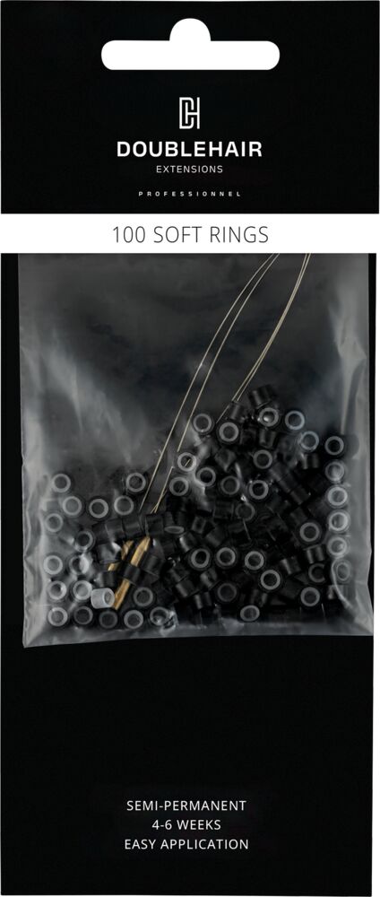 Soft Rings für Double Hair 100 Stück