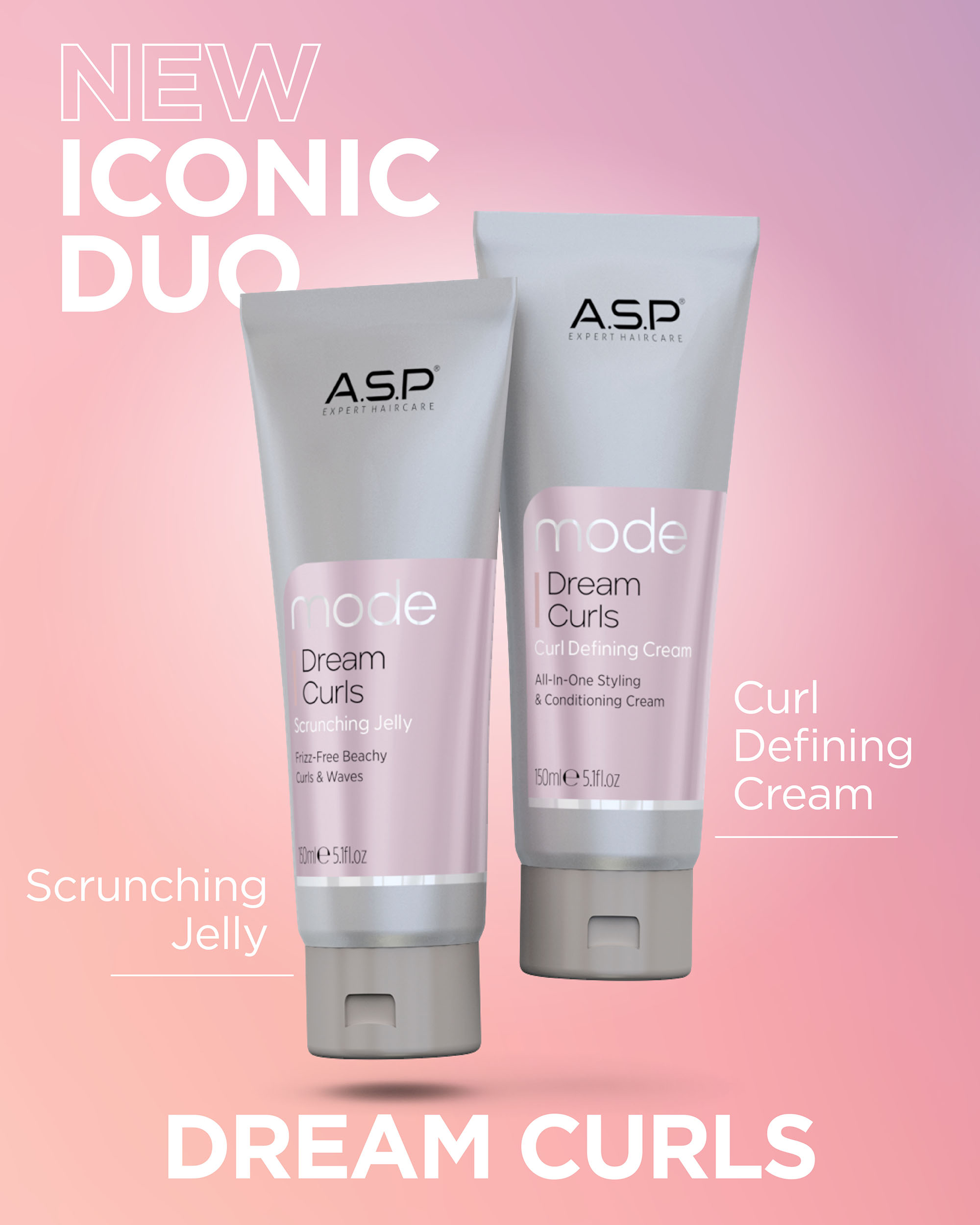 ASP Mode Dream Curls Defining Cream 150ml (Styling- & Pflegecreme für Locken)