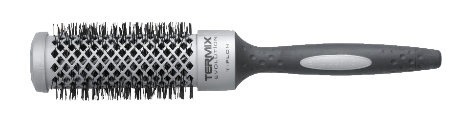 termix-evolution-t-flon-rundbuerste-grosse-variante-mit-teflonbeschichtetem-aluminiumkoerper-und-ionisierten-borsten-fuer-schnelles-foehnen-volumen-und-glaettung
