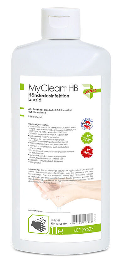 MyClean HB Händedesinfektion biozid 1L