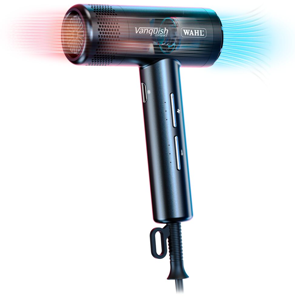 wahl-vanquish-compakt-haartrockner-schwarz-mit-ionen-technologie-und-blaue-rote-strahlen