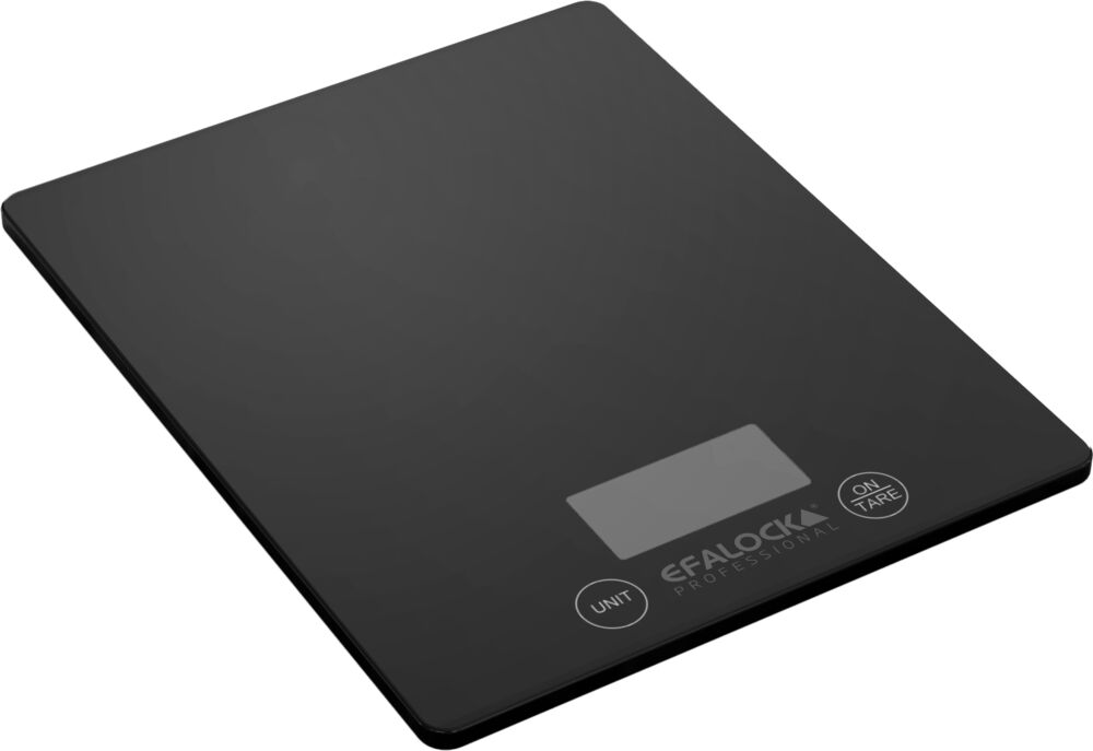 Efalock Digitalwaage EXPERT Glas schwarz