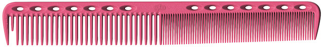 12600441-y-s-park-schneidekamm-339-klassische-zahnung-hitzebestaendig-und-chemikalienresisten-180-mm-pink