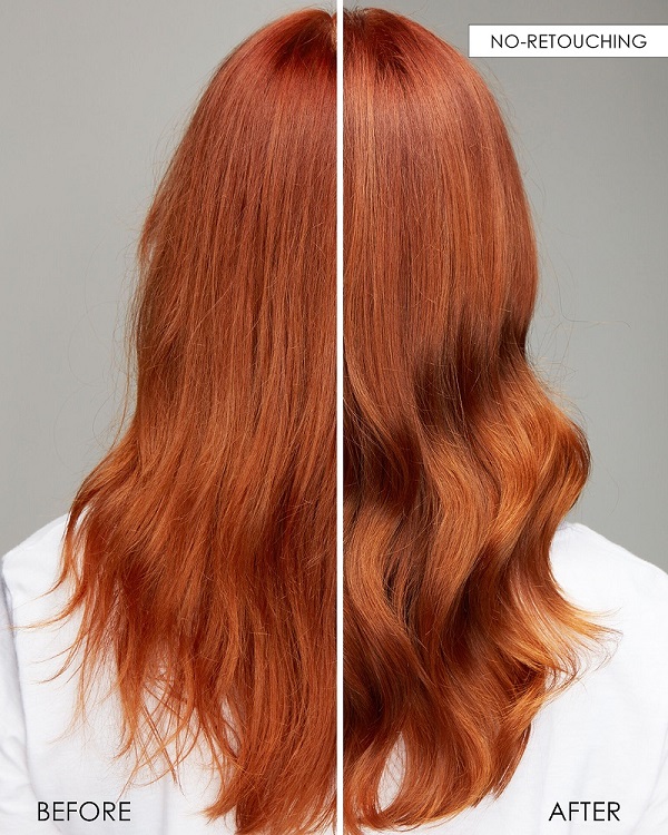 olaplex-vorher-nachher-vergleich-kupferrotes-haar-ohne-retusche-geglaettet-und-gepflegt-mit-4-in-1-moisture-mask