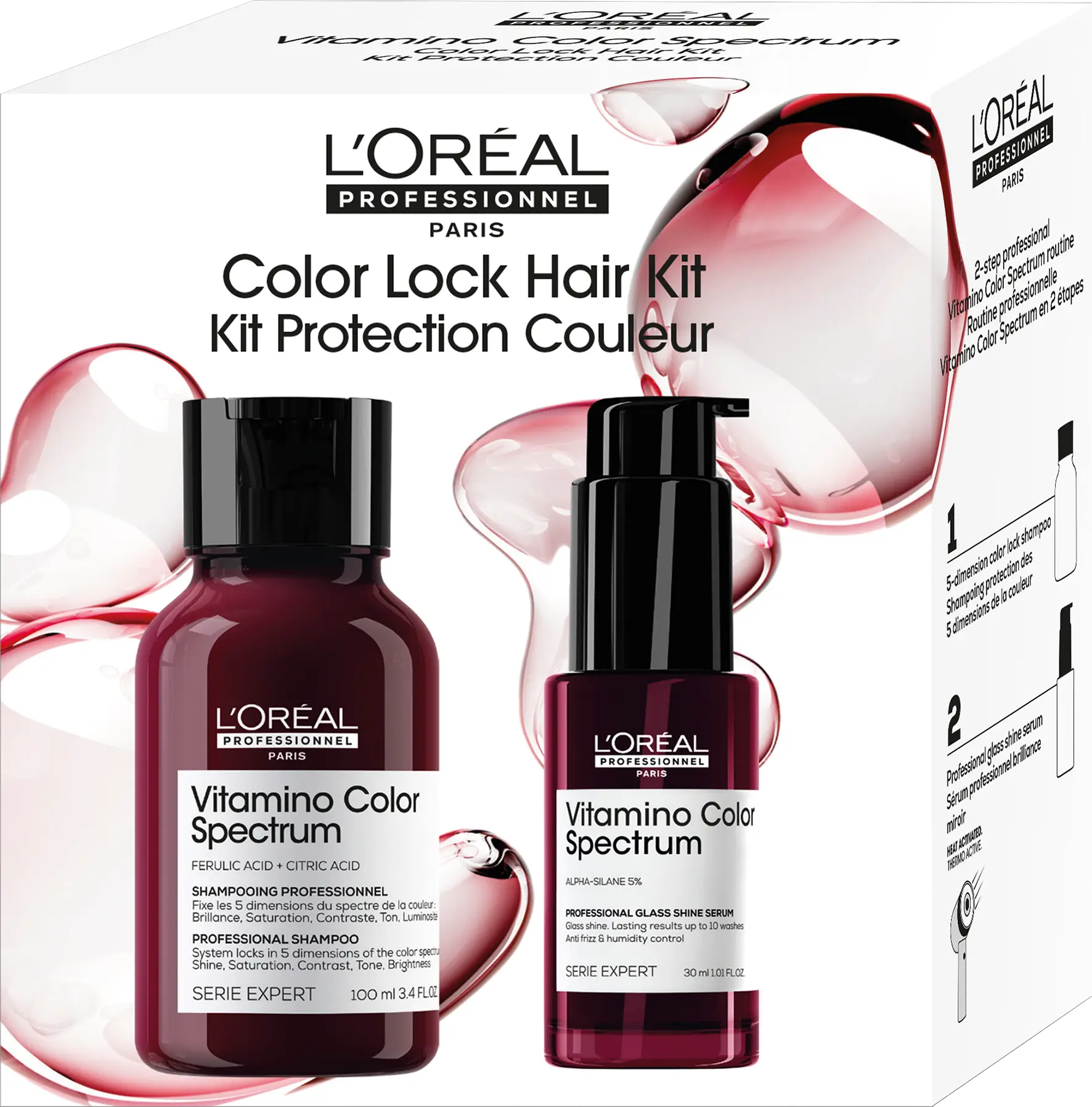 loreal-professionnel-serie-expert-vitamino-color-spectrum-reiseset-shampoo-100ml-glass-shine-serum-30ml-gefaerbtes-haar-produktbild