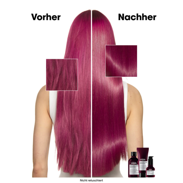 loreal-professionnel-serie-expert-vitamino-color-spectrum-vorher-nachher-bild-mit-pinkem-gefaerbtem-haar-und-farbglanz