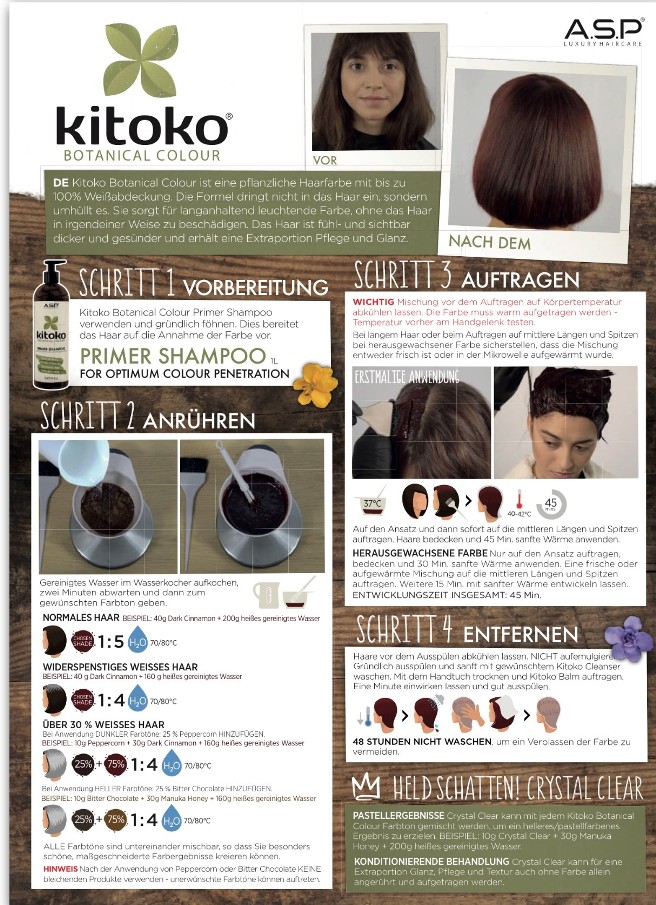 ASP Kitoko Botanical Colour: Pflanzenhaarfarbe Set