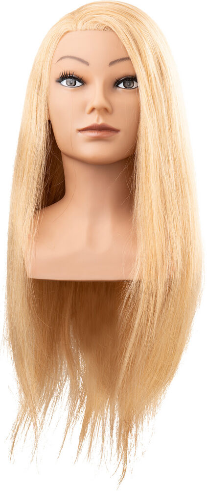 Efa CLARA Humanhaar goldblond 60 cm (Frisierkopf)