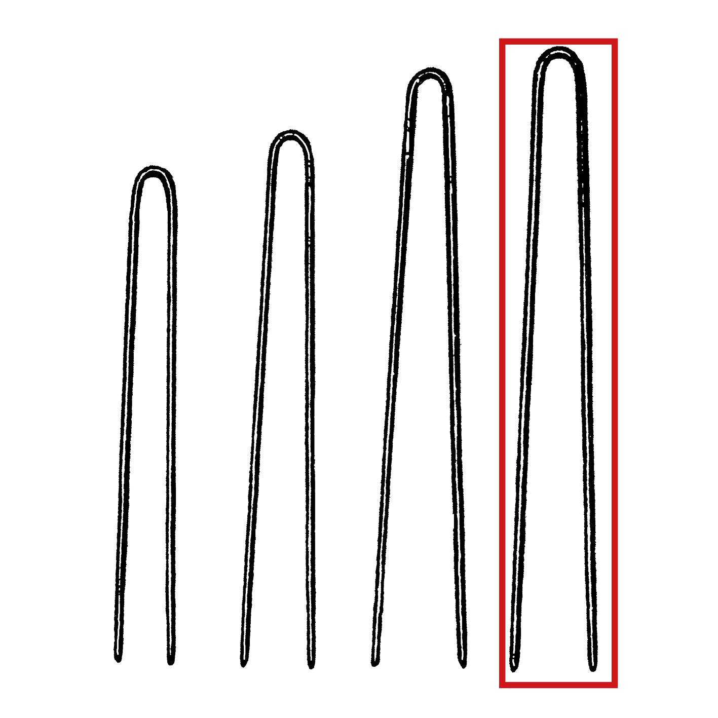 ARI Postichnadel 33 schw.70mm