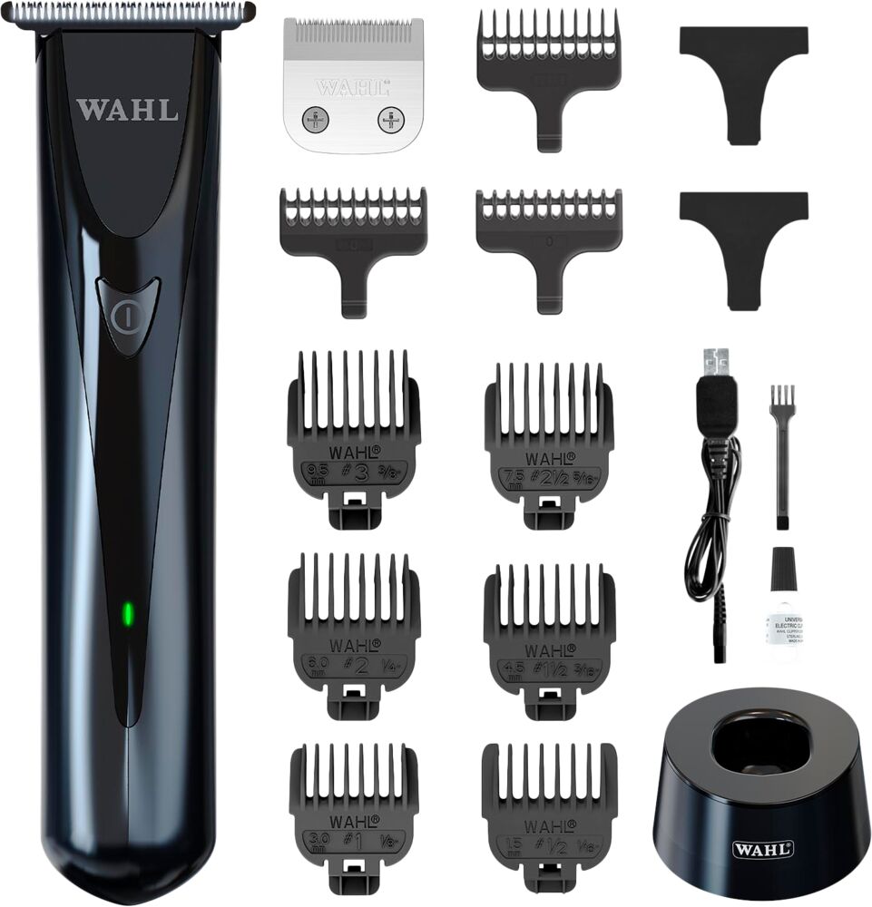 Wahl Chromini Duo Trimmer schwarz (inkl. Scherköpfe U-Blade und T-Blade)