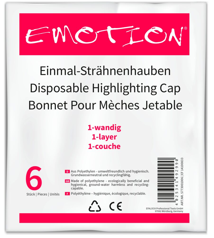 Efalock Einmal-Strähnenhauben einlagig (glatt oder gehämmert)