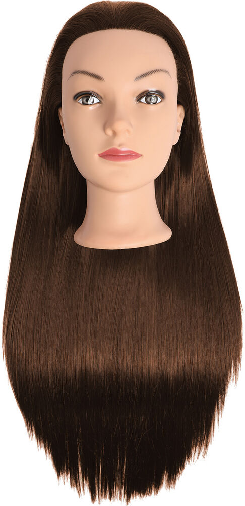 EMOTION LEXA Synthetik-Haar braun 60 cm (Frisierkopf)