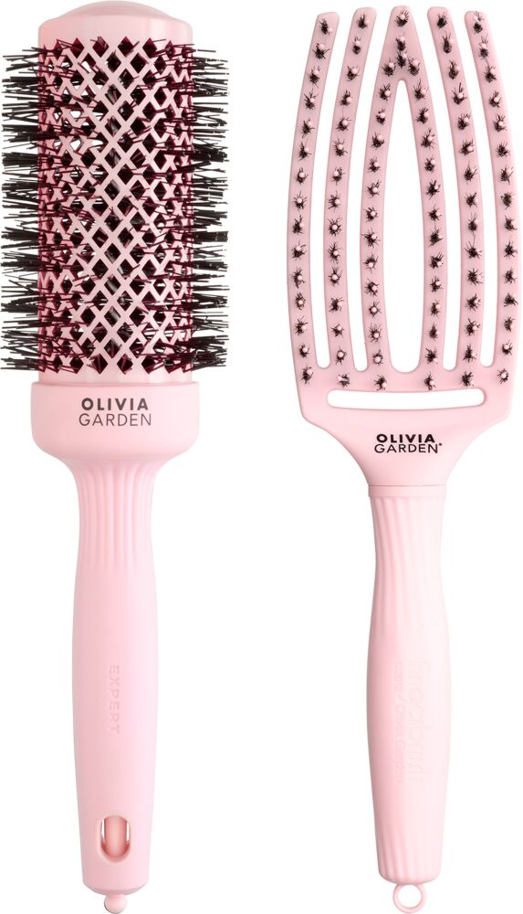 olivia-garden-buerstenset-fingerbrush-plus-rundbuerste-expert-blowout-speed-groesse-45-pastel-pink