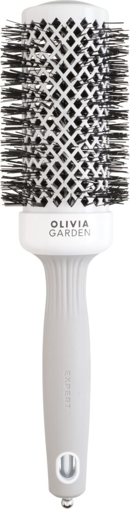 Olivia Garden Expert Blowout Shine Rundbürste weiß & grau