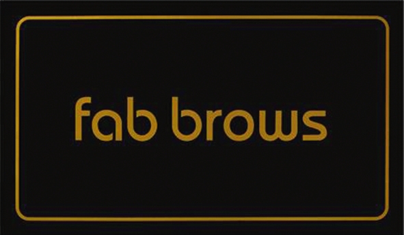 Fab Brows Window Sticker
