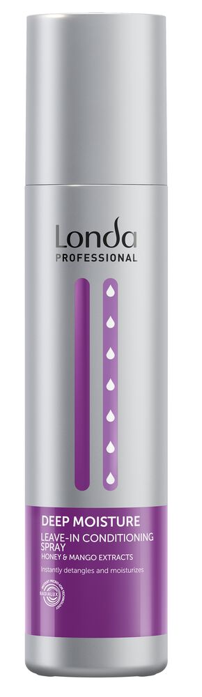 londa-deep-moisture-conditioner-leave-in-spray-fuer-sproedes-haar-graue-flasche-mit-lilanen-akzenten-logo-text-250-ml