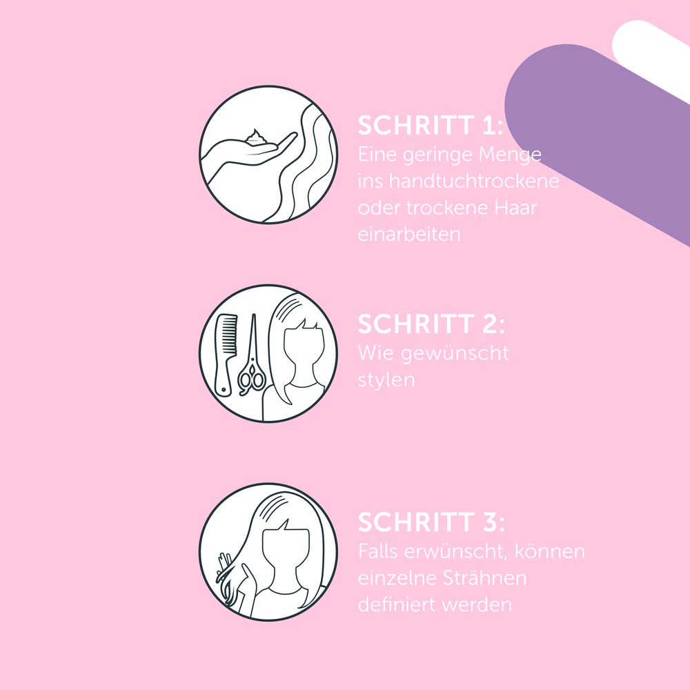 grafik-mit-drei-anwendungsschritten-fuer-stylinggel-auf-rosa-hintergrund