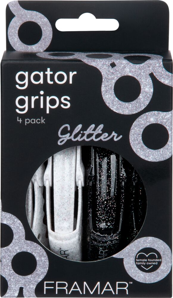 Framar Glitter Gator Grip Clips (Abteilklammern)