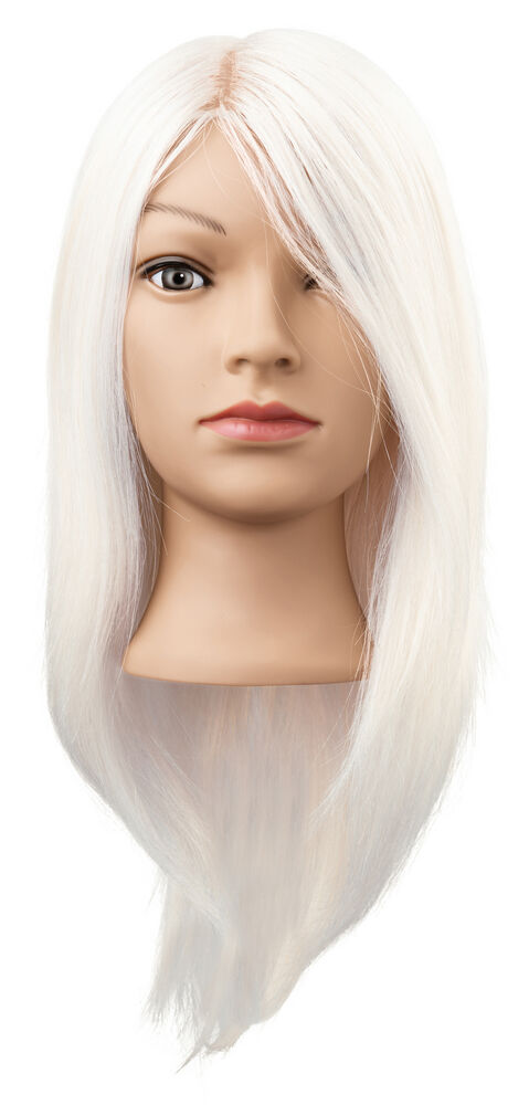 Efa STELLA Miss Goat Haar weiss 35 cm (Frisierkopf)
